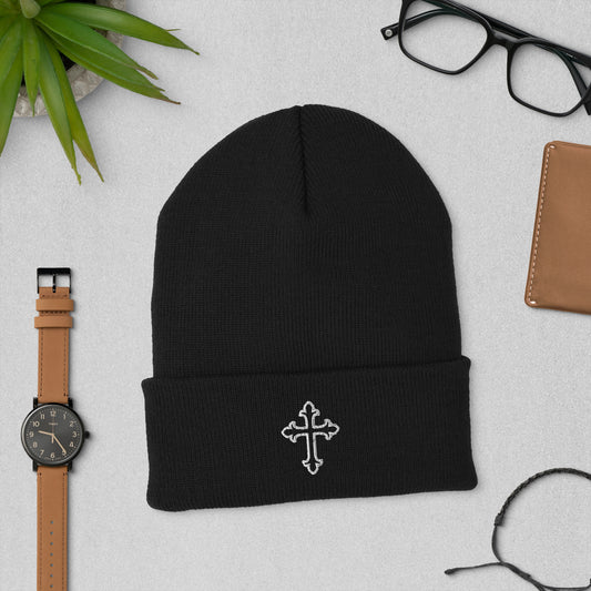 Cuffed Beanie Cross